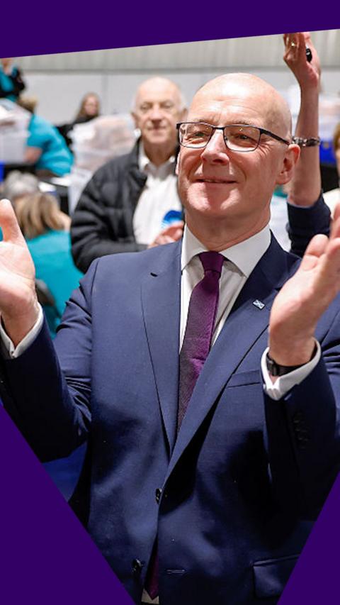 John Swinney clapping