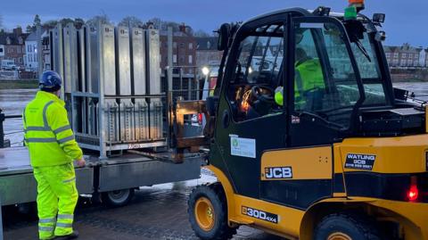 Bewdley flood barriers