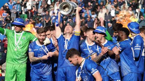 Dungannon Swifts lifted the Irish Cup in 2025