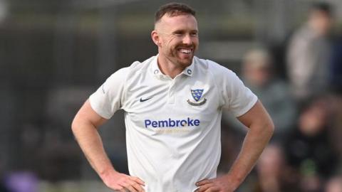 Danny Lamb in action for Sussex.