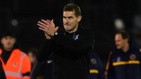 Matt Taylor applauds Bristol Rovers fans