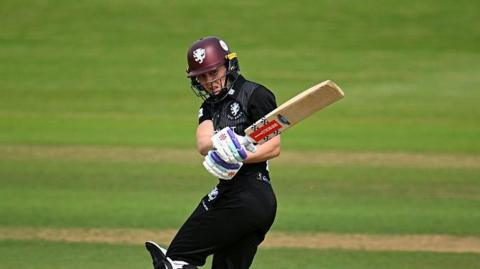 Heather Knight plays a shot while playing for Somerset