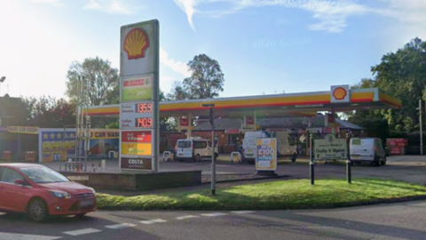 Google street view of petrol station on Saffron Road in South Wigston