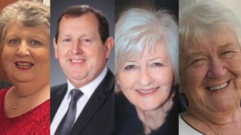 Janet Jones, Wayne Pedrick, Menna Bennett Joynson a Davida Lewis