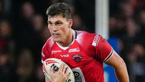 Sam Stone in action for Salford Red Devils