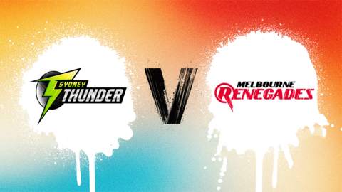 Sydney Thunder v Melbourne Renegades badge graphic