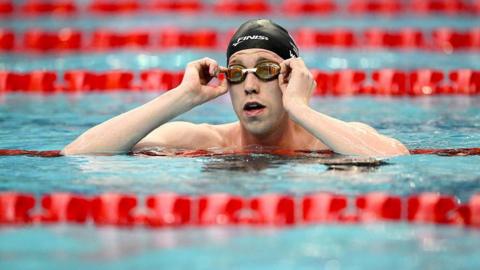 Daniel Wiffen in the pool