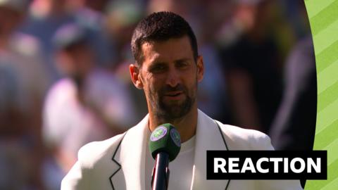 Novak Djokovic on-court interview