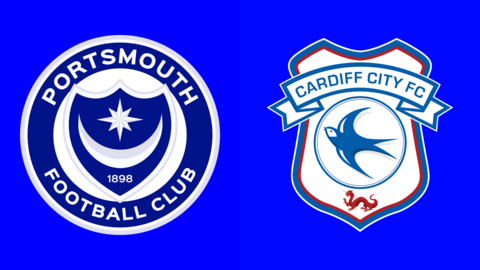 Portsmouth and Cardiff City club badges