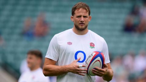 Jonny Hill in training with England