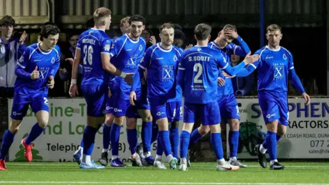 Dungannon Swifts celebrate