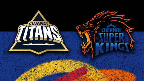 Gujarat Titans v Chennai Super Kings badge graphic