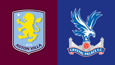 Aston Villa and Crystal Palace club badges