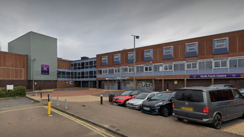 A Google image showing the exterior of Sutton Community Academy, in Sutton-in-Ashfield, Nottinghamshire