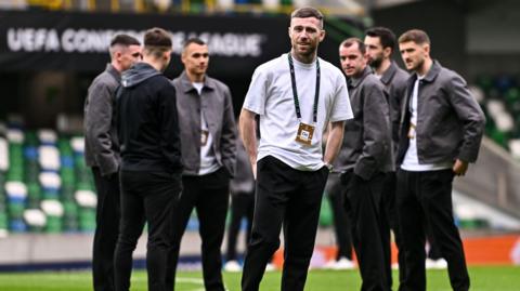 Rovers player Jack Byrne at Windsor Park