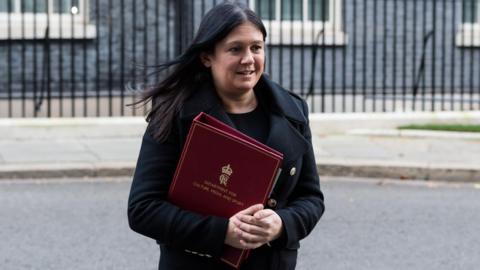 Secretary of State for Culture, Media and Sport Lisa Nandy leaves 10 Downing Street after attending the weekly Cabinet meeting in London