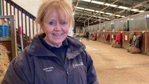 Jackie Rubin at the riding centre