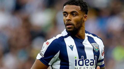 West Bromwich Albion defender Darnell Furlong turns to the side as he runs during the Championship fixture against Portsmouth last weekend