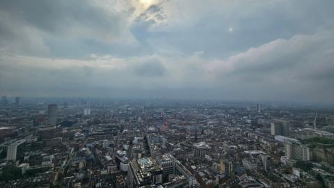 Great cloud over a skyscape of London