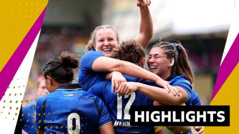 Italy's Isabella Locatelli celebrates with team-mates