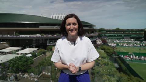 BBC Sport's Katie Gornall at Wimbledon