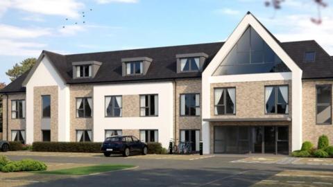 Computer generated image showing what the new care home in Melksham may look