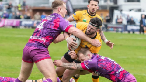 Action from Cornwall Rugby League v Midlands Hurricanes