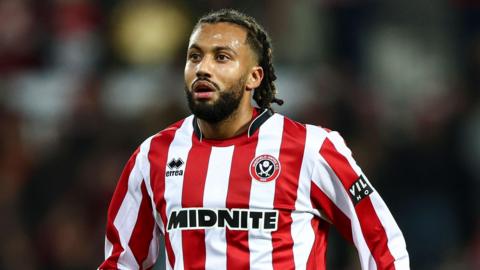 Sheffield United midfielder Jairo Riedewald in action.