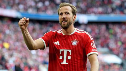 Harry Kane celebrates a goal