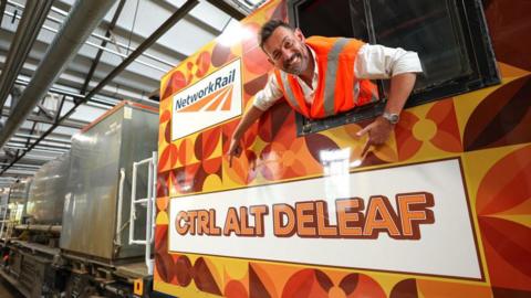 a picture of the new train with the name Ctrl Alt Deleaf on the side