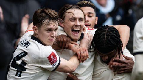 Port Vale's Ben Waine celebrates scoring 