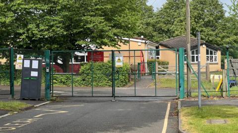Westwood Farm Junior School entrance.