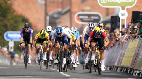 The Tour of Britain race through Sherwood and Newark in 2023