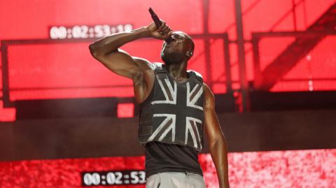 Stormzy performs at Glastonbury 2019
