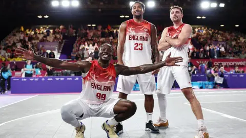 England men's 3x3 basketball players