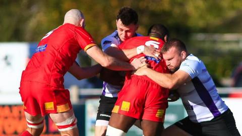 Action from Cambridge v Cornish Pirates