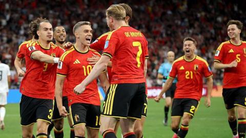 Trossard celebrates