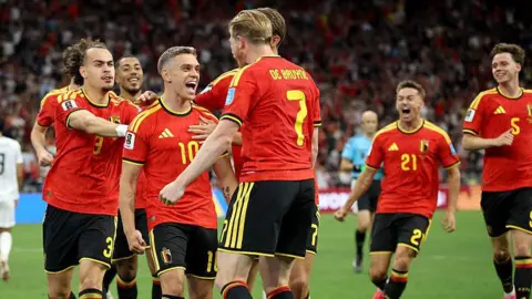 Trossard celebrates