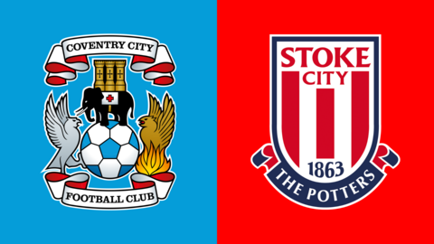 Coventry City v Stoke City club crests