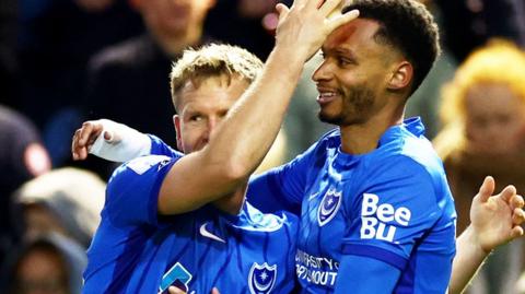 Portsmouth celebrate scoring