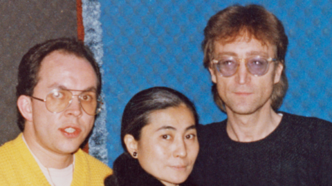 Andy Peebles, Yoko Ono and John Lennon