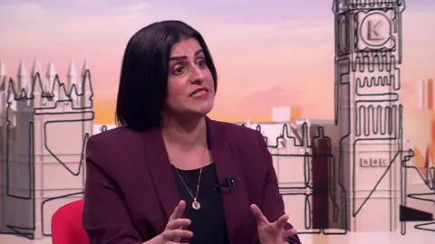 Shabana Mahmood on Sunday with Laura Kuenssberg
