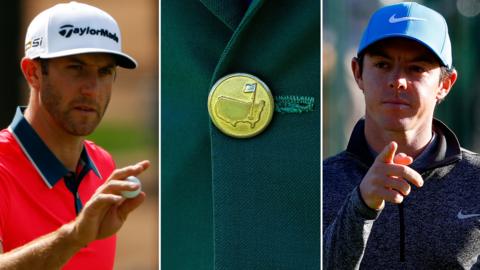 Dustin Johnson, Masters Green Jacket and Rory McIlroy