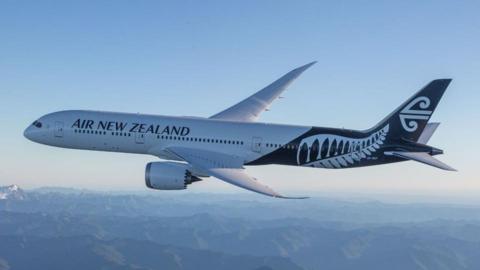 Air New Zealand plane.