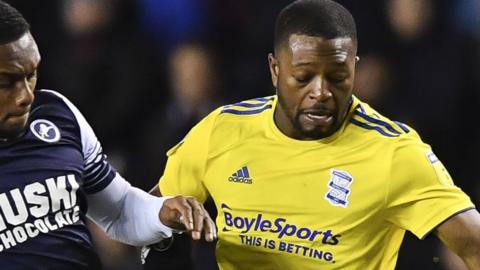 Jeremie Bela was substituted after 66 minutes of Blues' 0-0 draw with Millwall at The Den