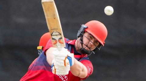 Charlie Brennan bats for Jersey