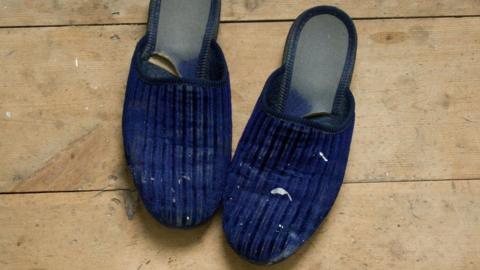 An old pair of slippers