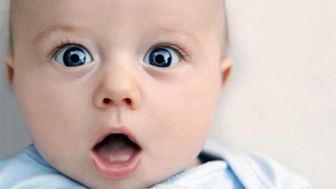 shocked baby face