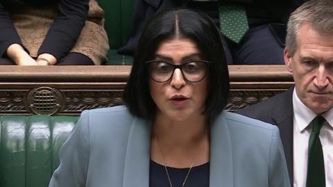 Shabana Mahmood speaking in the House of Commons