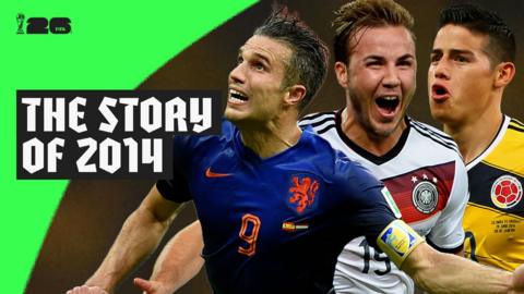 Robin van Persie, Mario Gotze and James Rodriguez